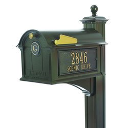 Image of Personalized Monogram Mailbox Package - Post