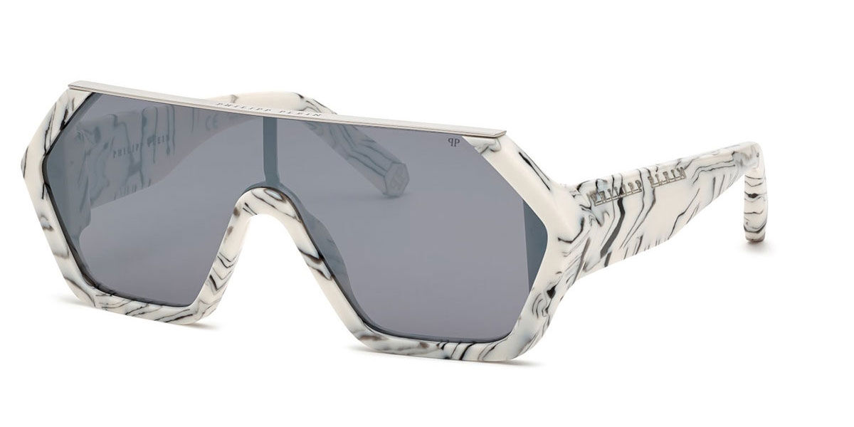 Image of Philipp Plein SPP047 9YLX Óculos de Sol Feminino Brancos BRLPT