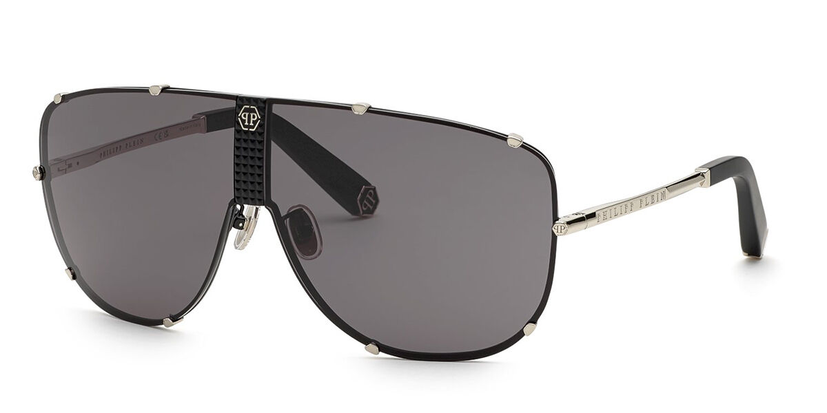 Image of Philipp Plein SPP075M 0K07 Óculos de Sol Pretos Masculino BRLPT