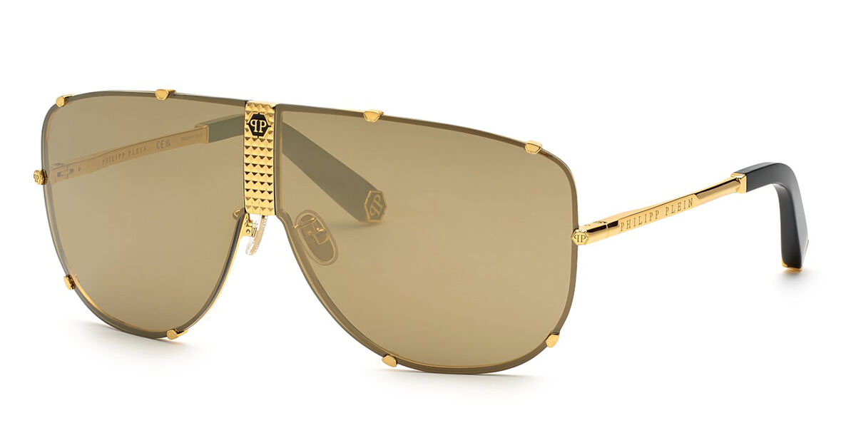 Image of Philipp Plein SPP075M 400G Óculos de Sol Masculino Dourados BRLPT