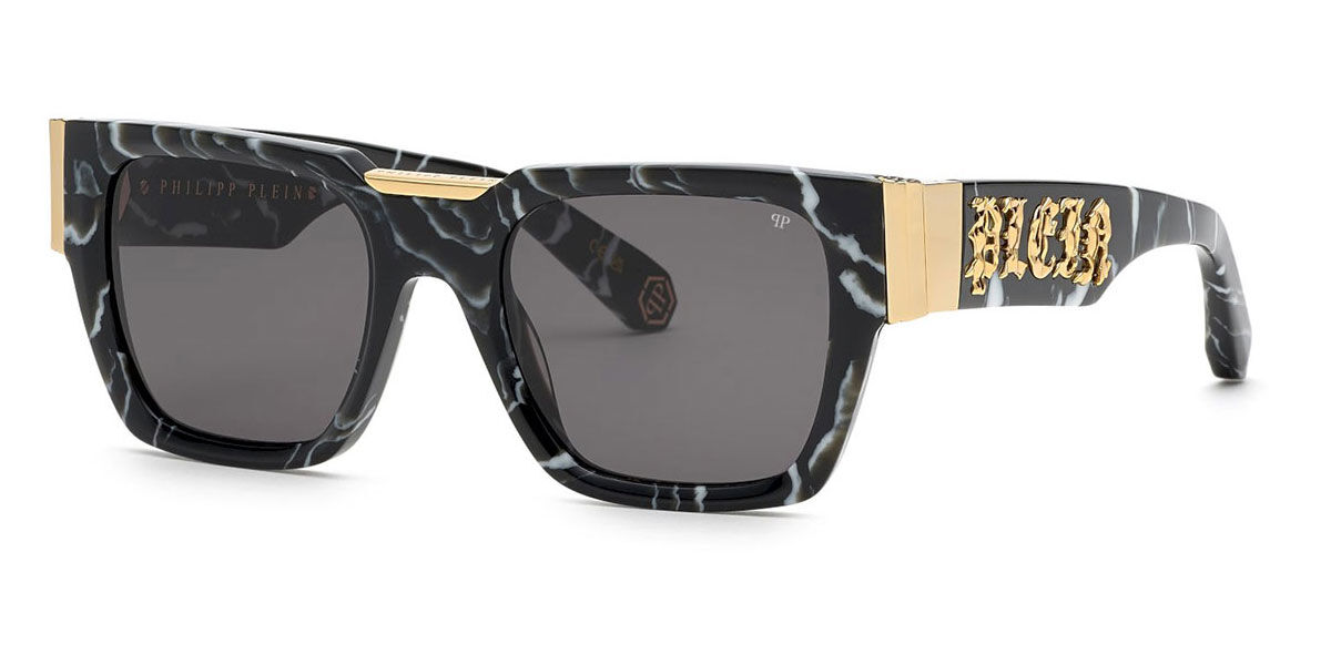 Image of Philipp Plein SPP095M 0Z21 Óculos de Sol Pretos Masculino BRLPT