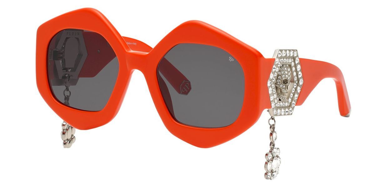 Image of Philipp Plein SPP102S 0V47 54 Lunettes De Soleil Femme Oranges FR