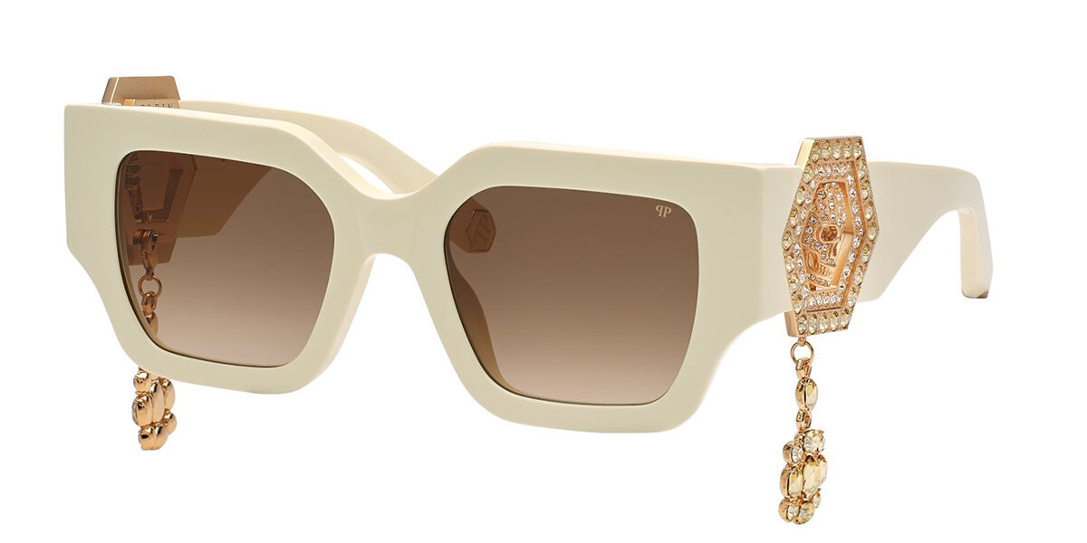 Image of Philipp Plein SPP103S 09ZQ Óculos de Sol Brancos Feminino BRLPT