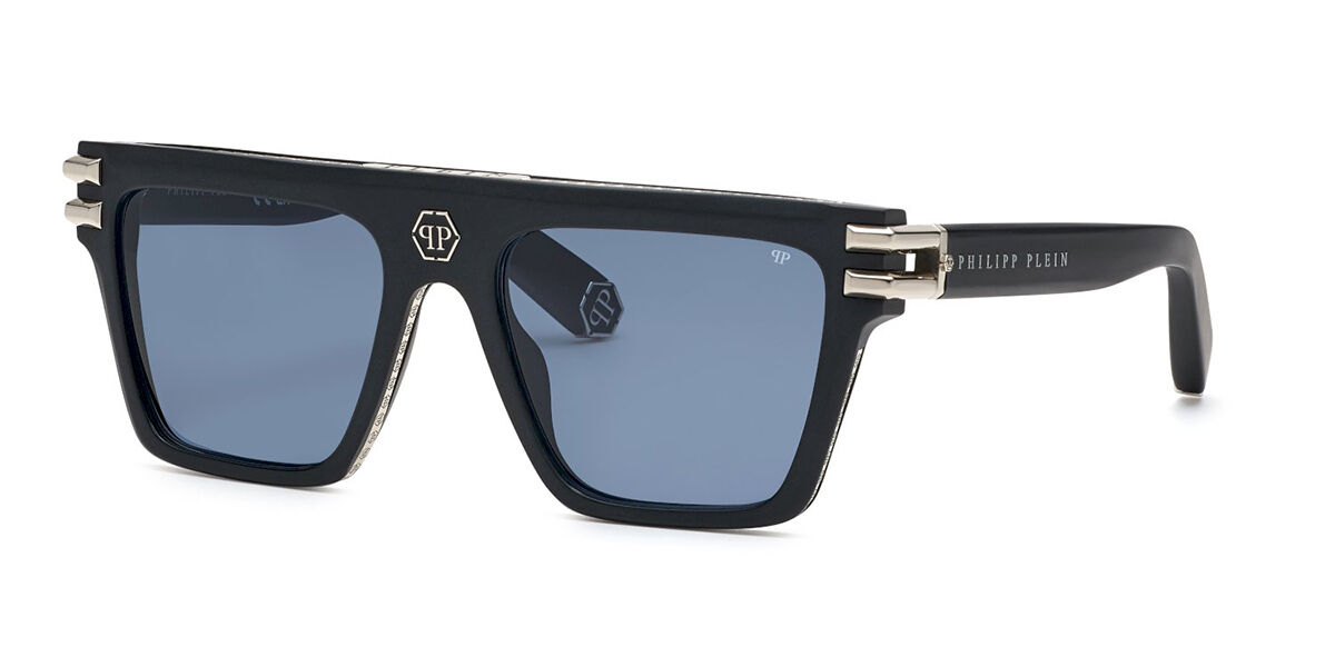 Image of Philipp Plein SPP108V 0703 Óculos de Sol Masculino Pretos BRLPT