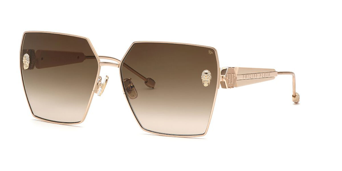 Image of Philipp Plein SPP122S 0F47 64 Lunettes De Soleil Femme Dorées FR