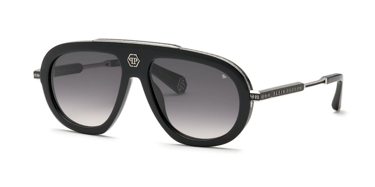 Image of Philipp Plein SPP151V 700Y Óculos de Sol Feminino Pretos BRLPT