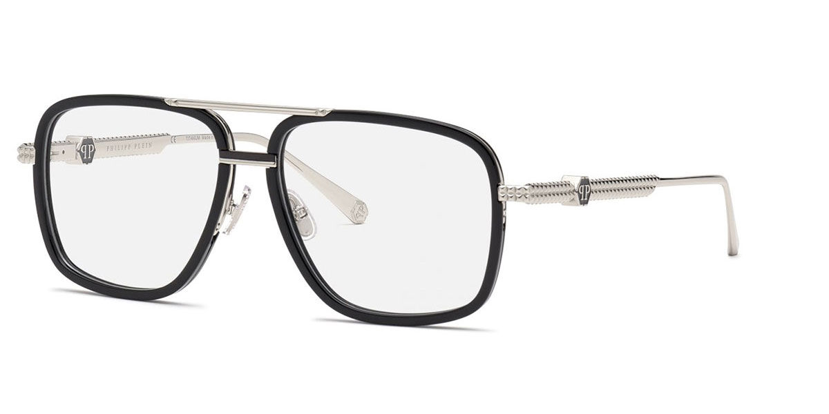 Image of Philipp Plein VPP063M 0K07 58 Czarne Meskie Okulary Korekcyjne PL