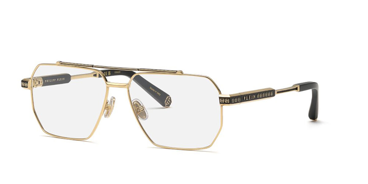 Image of Philipp Plein VPP157M 0302 58 Zlote Damskie Okulary Korekcyjne PL