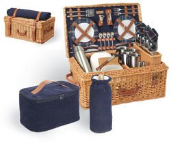 Image of Picnic Time Windsor English Style Suitcase Basket Set