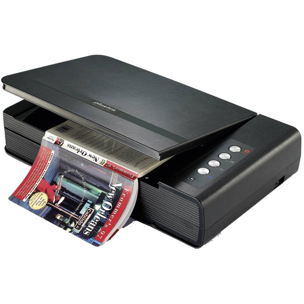 Image of Plustek OpticBook 4800 Book scanner A4 1200 x 1200 dpi USB Books Documents Photos Calling cards