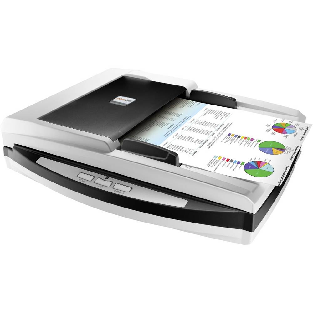 Image of Plustek SmartOffice PL4080 Duplex document scanner A4 1200 x 600 dpi 40 pages/min 80 IPM USB