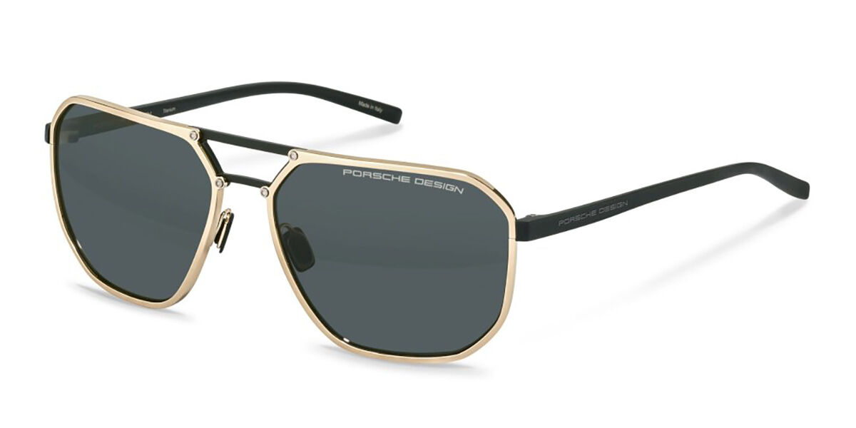 Image of Porsche Design P8971 Polarized B416 Óculos de Sol Dourados Masculino BRLPT