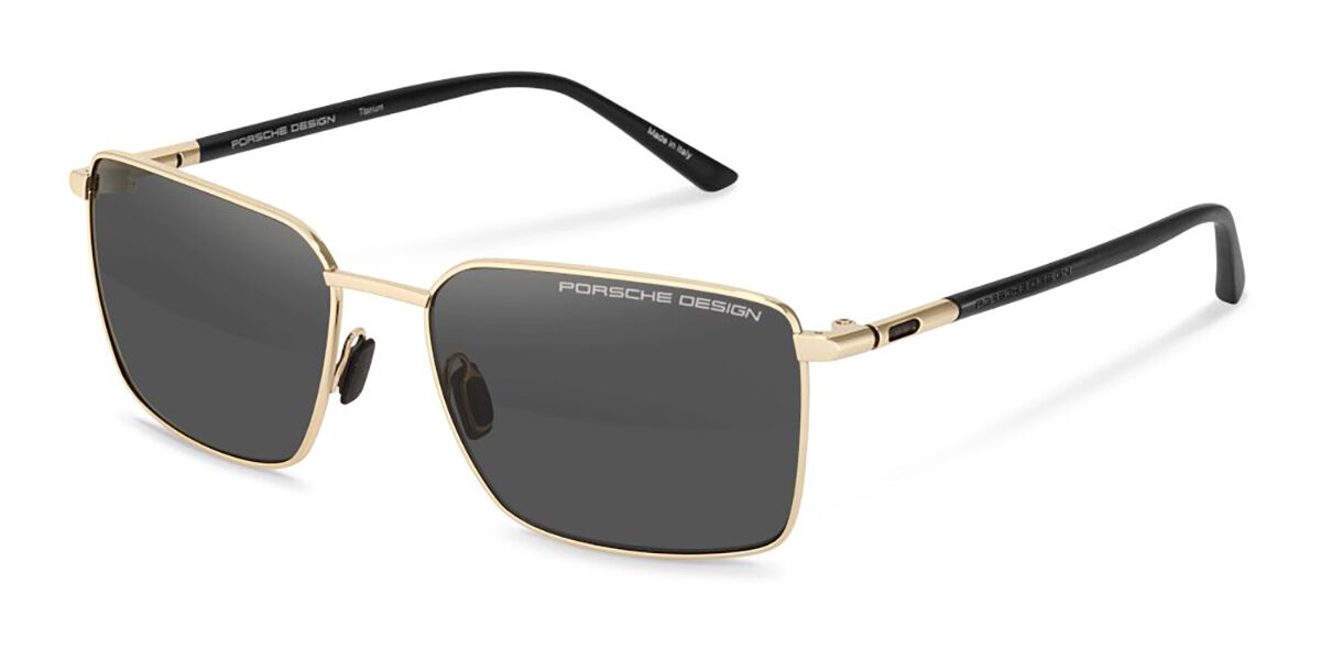 Image of Porsche Design P8973 Polarized D415 58 Lunettes De Soleil Homme Dorées FR