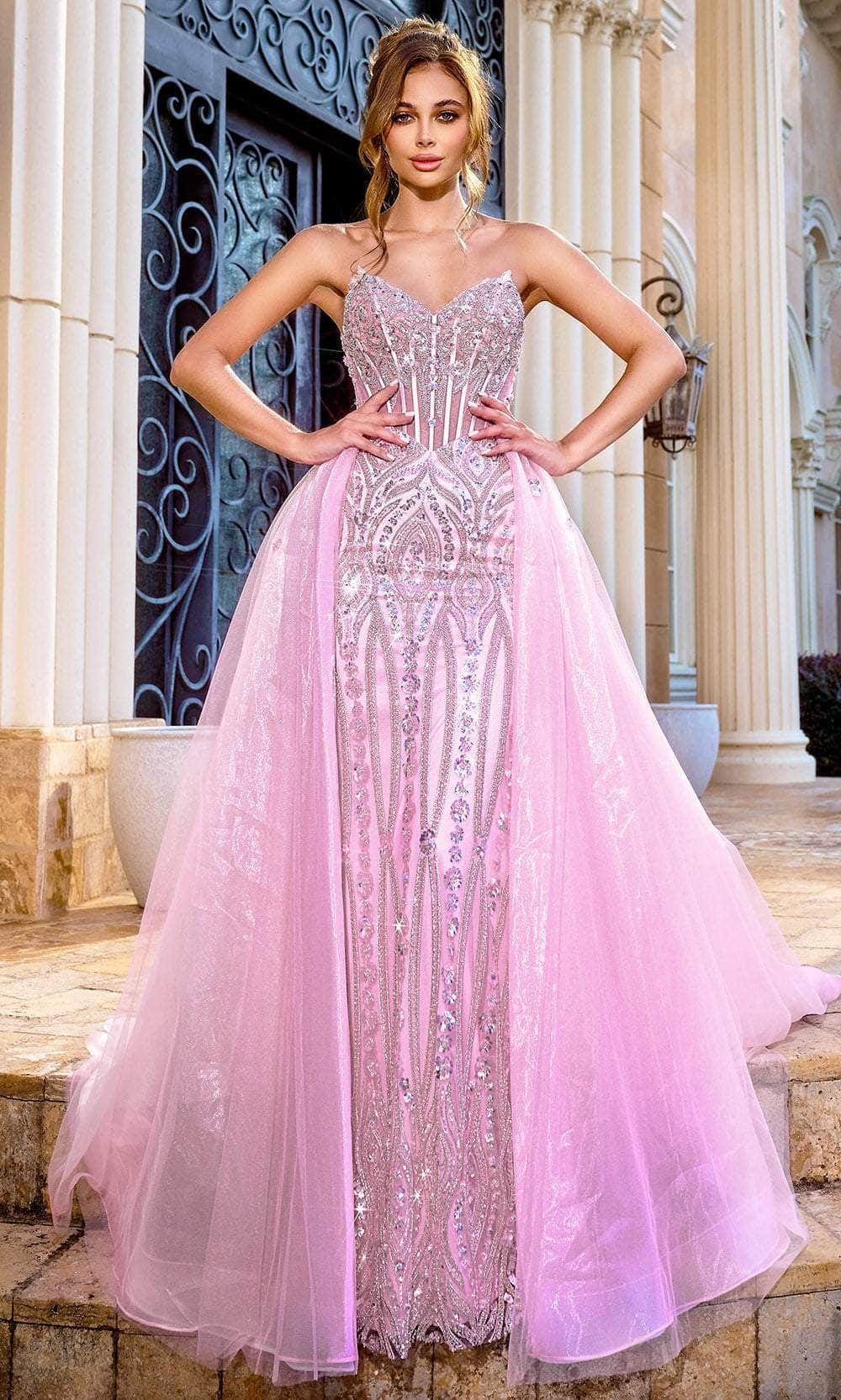Image of Portia and Scarlett PS24529 - Embellished Strapless Prom Gown