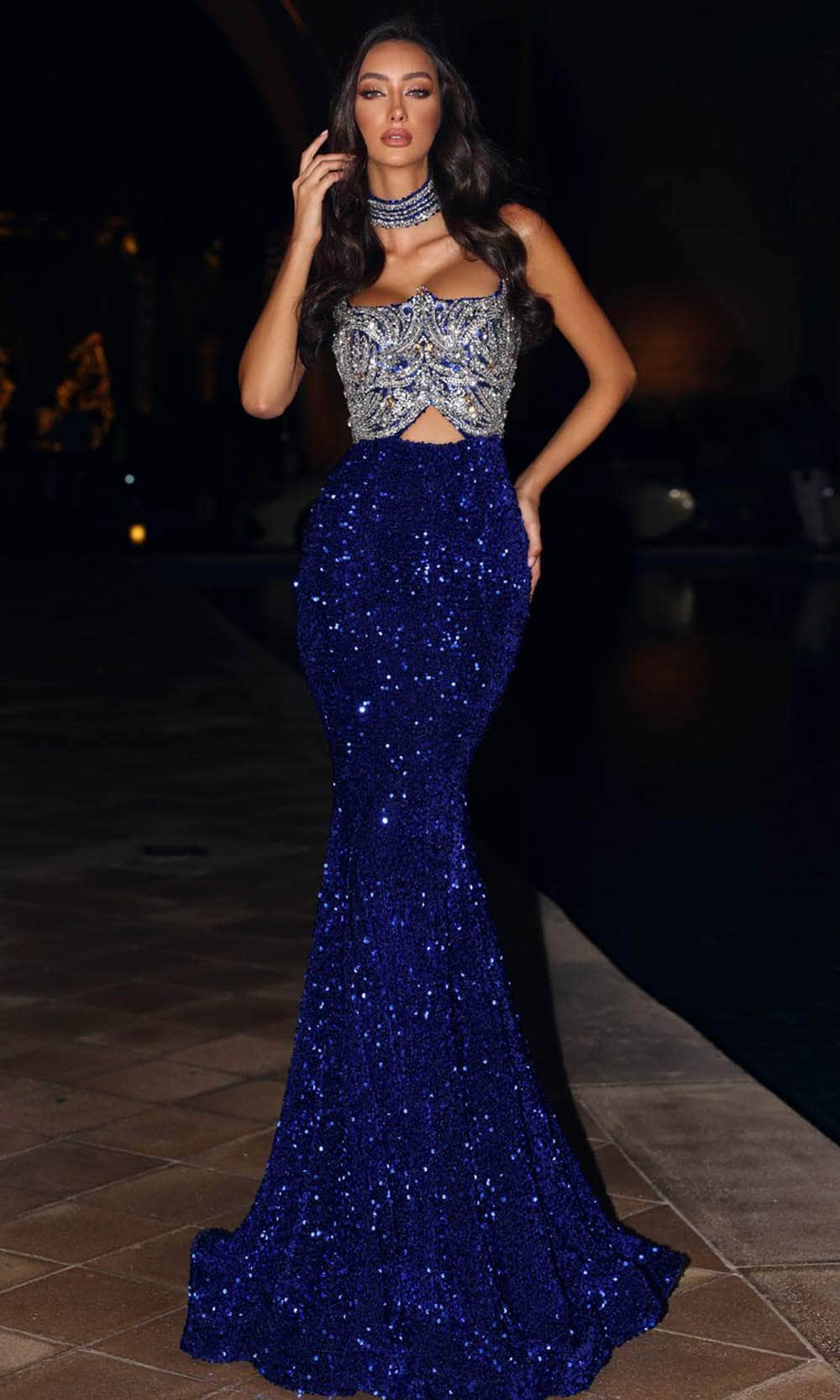 Image of Portia and Scarlett PS24614 - Sparkly Mermaid Evening Gown