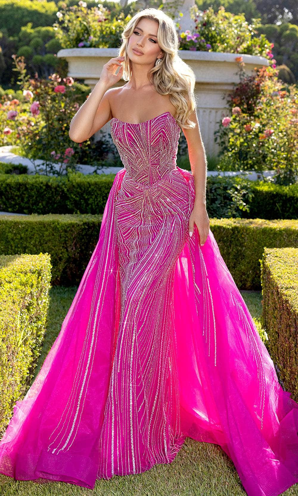 Image of Portia and Scarlett PS25175 - Beaded Scoop Neck Prom Gown