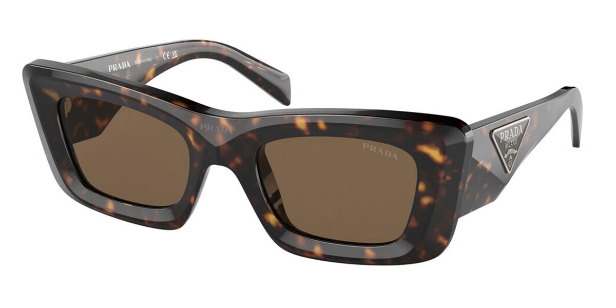 Image of Prada PR 13ZSF Asian Fit 2AU06B Óculos de Sol Tortoiseshell Feminino PRT