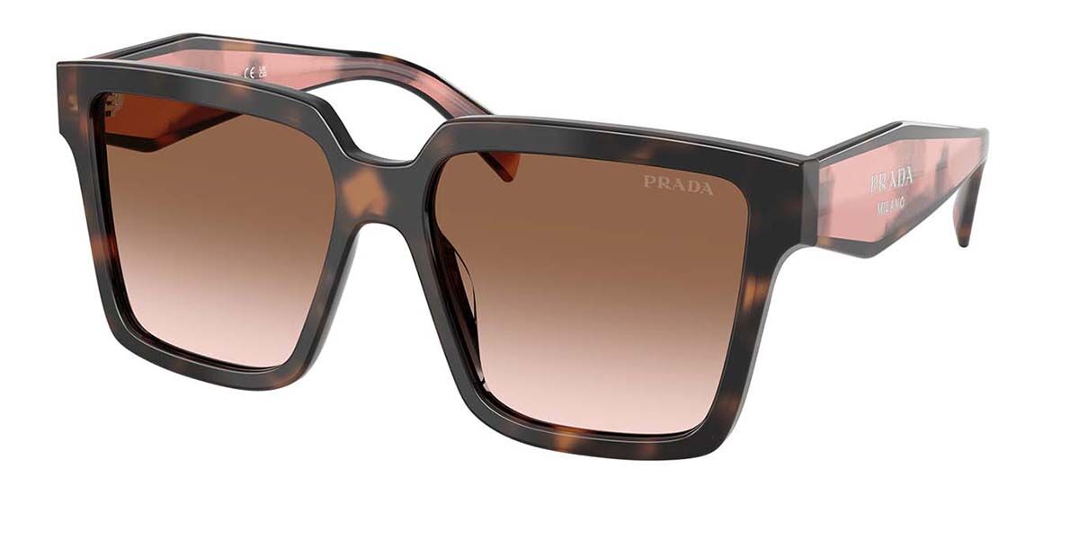 Image of Prada PR 24ZSF Asian Fit 23A0A6 Óculos de Sol Tortoiseshell Feminino PRT