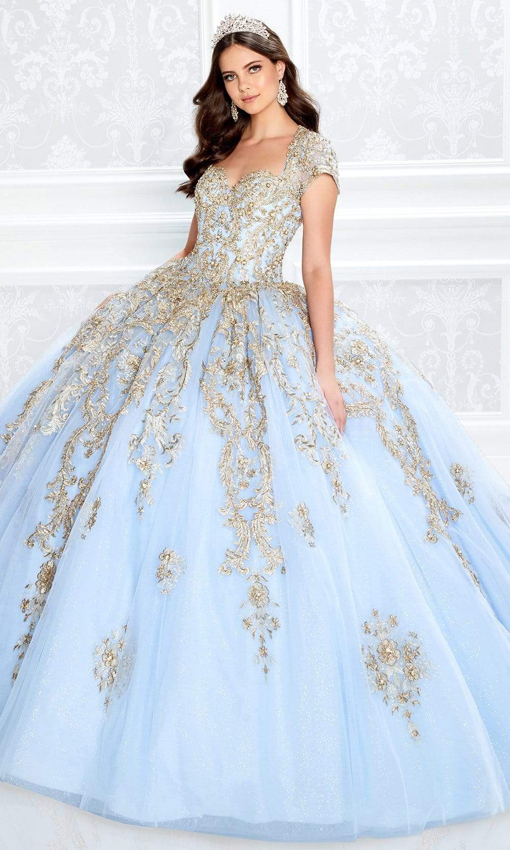 Image of Princesa by Ariana Vara - PR22025 Short Sleeve Ball Gown