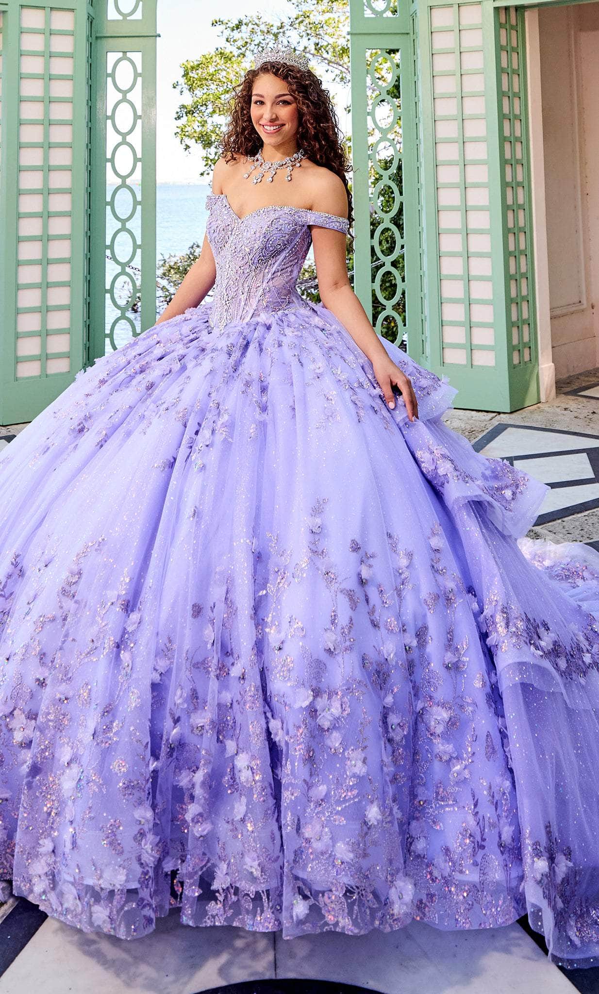 Image of Princesa by Ariana Vara PR30131 - Off Shoulder Quinceanera Gown