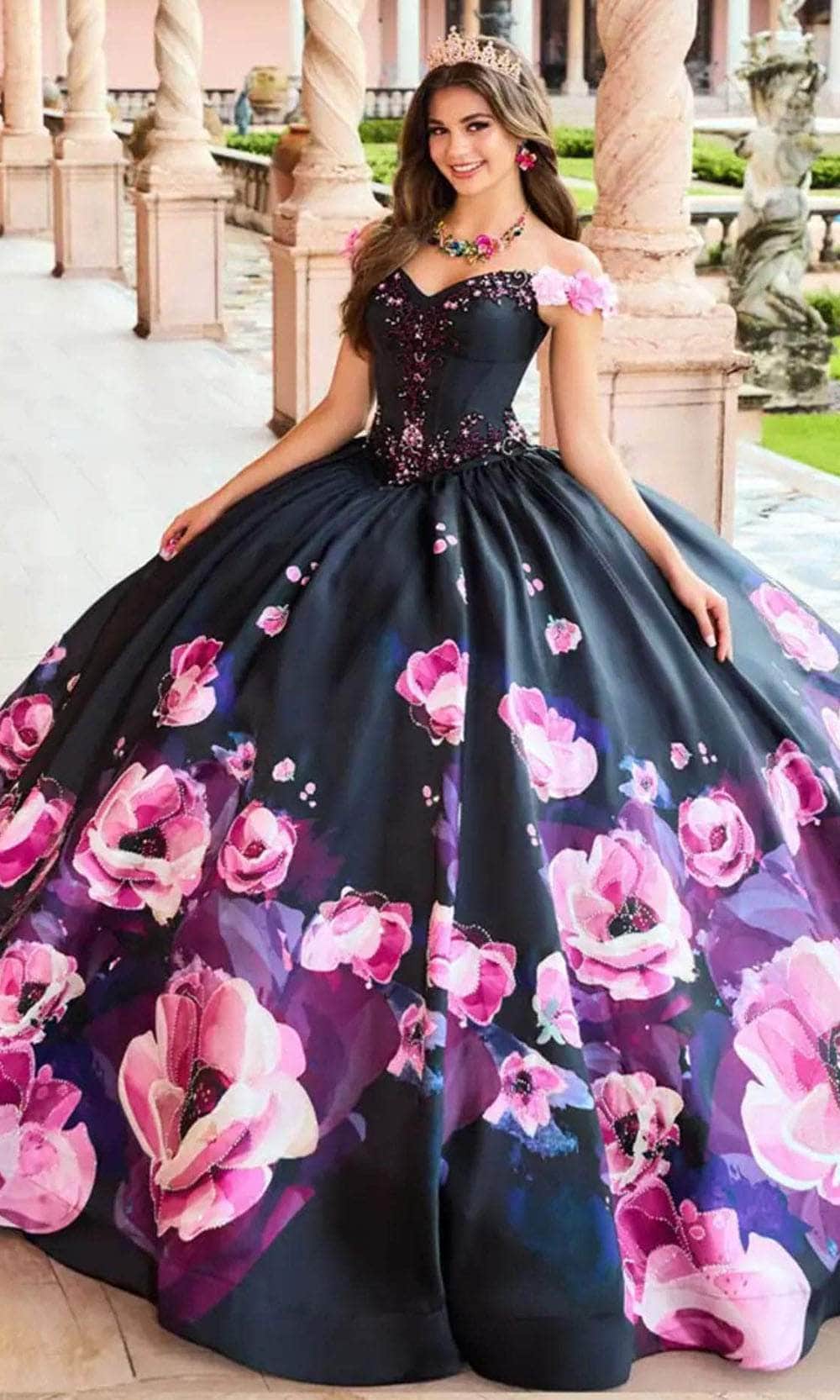 Image of Princesa by Ariana Vara PR30151 - Stone Accented Prom Gown