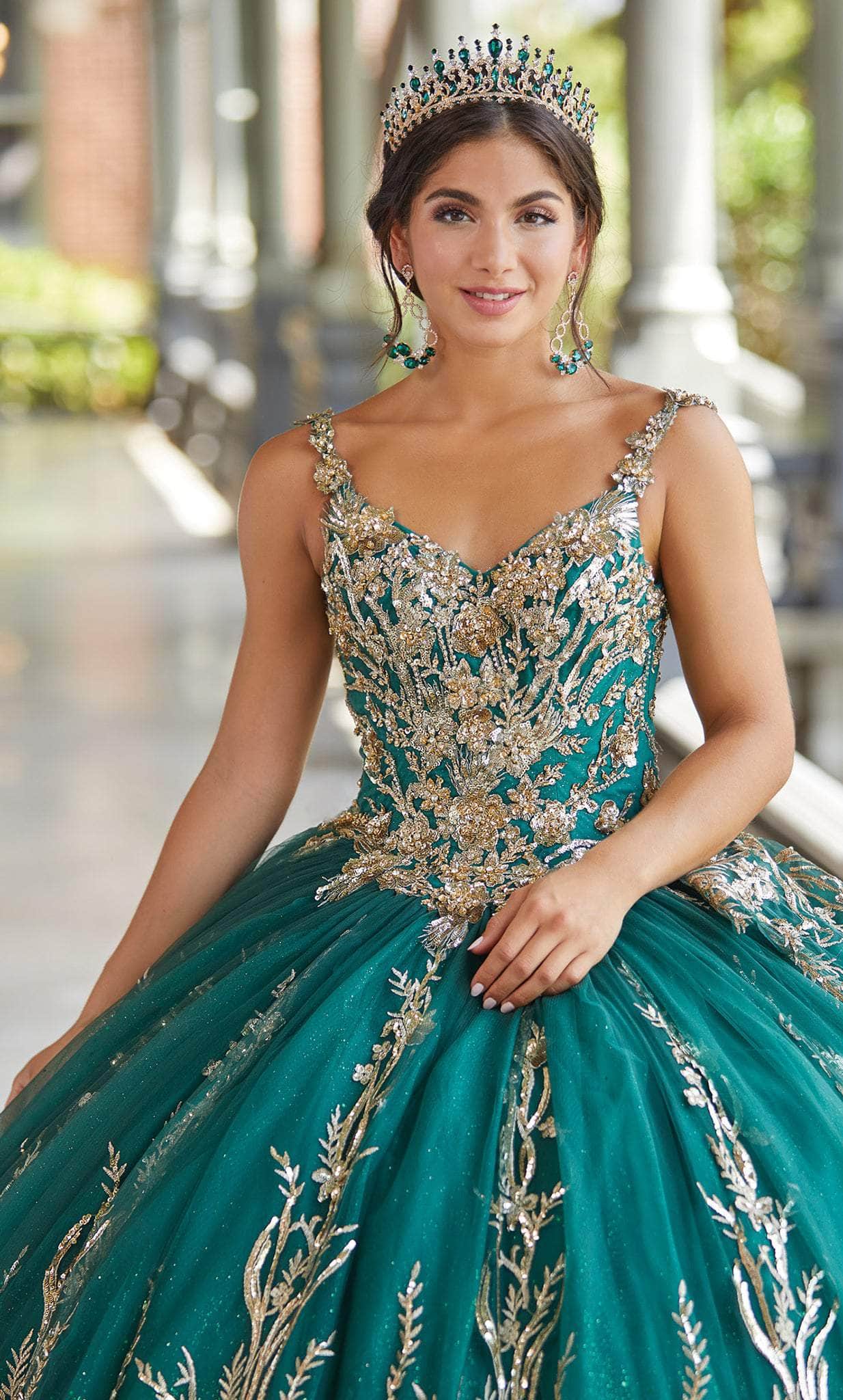 Image of Quinceanera Collection 26050 - Sleeveless Sweetheart Voluminous Gown