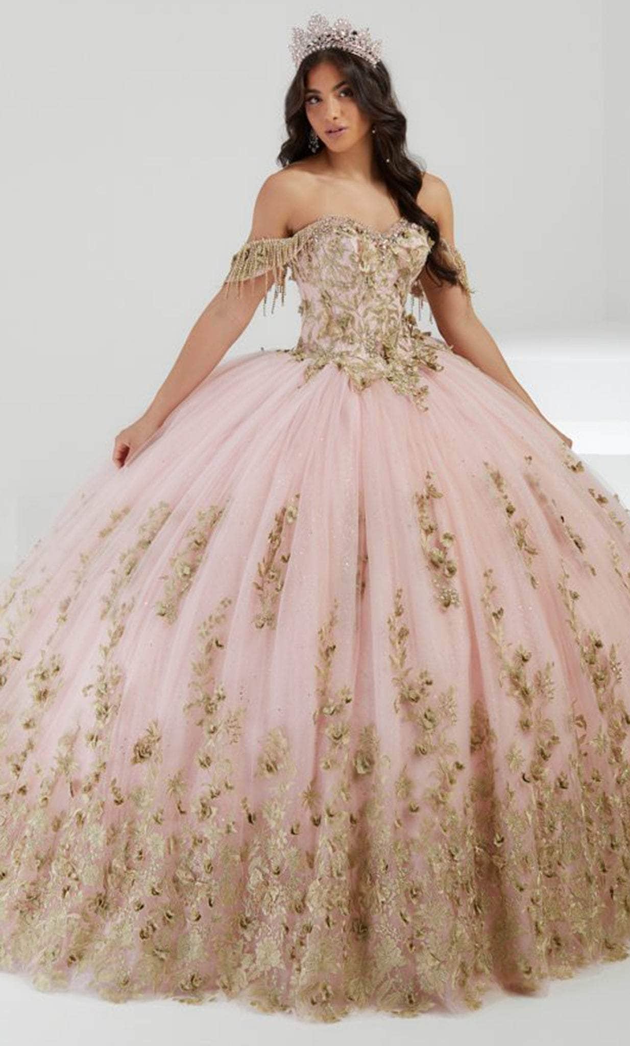 Image of Quinceanera Collection 26056 - Off-Shoulder Embellished Ballgown