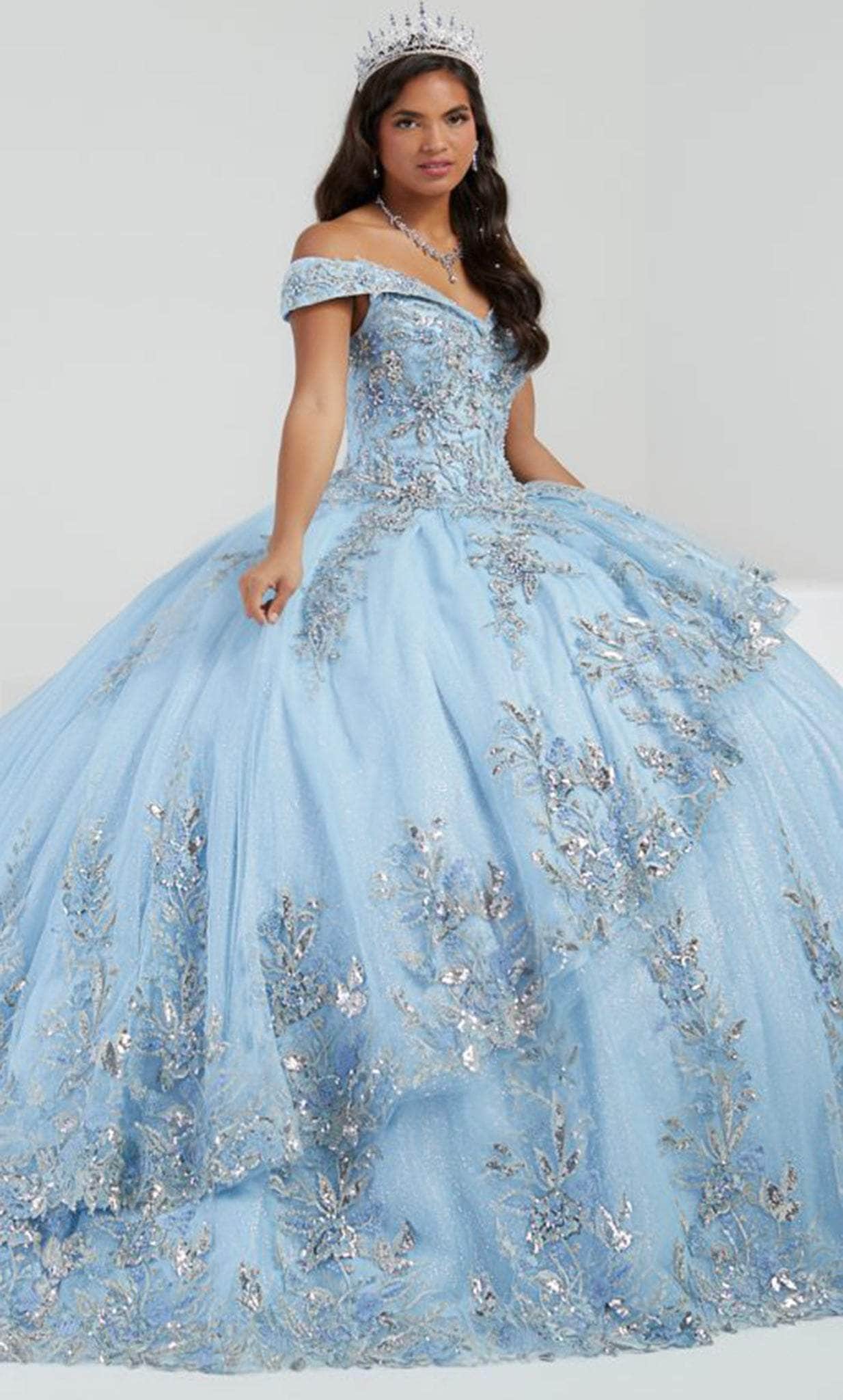 Image of Quinceanera Collection 26058 - Beaded Off-Shoulder Ballgown