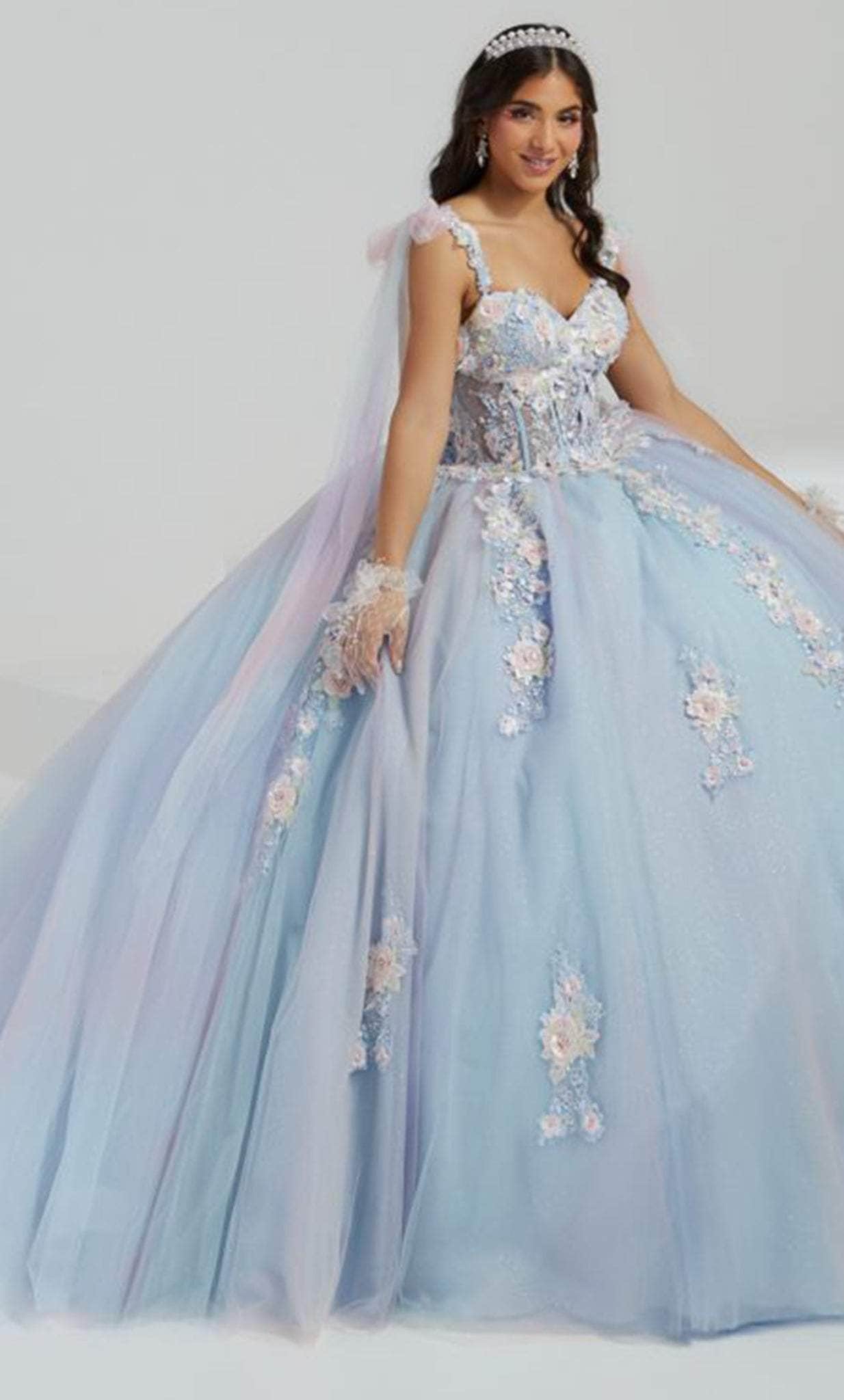 Image of Quinceanera Collection 26067 - Floral Appliqued Ball Gown