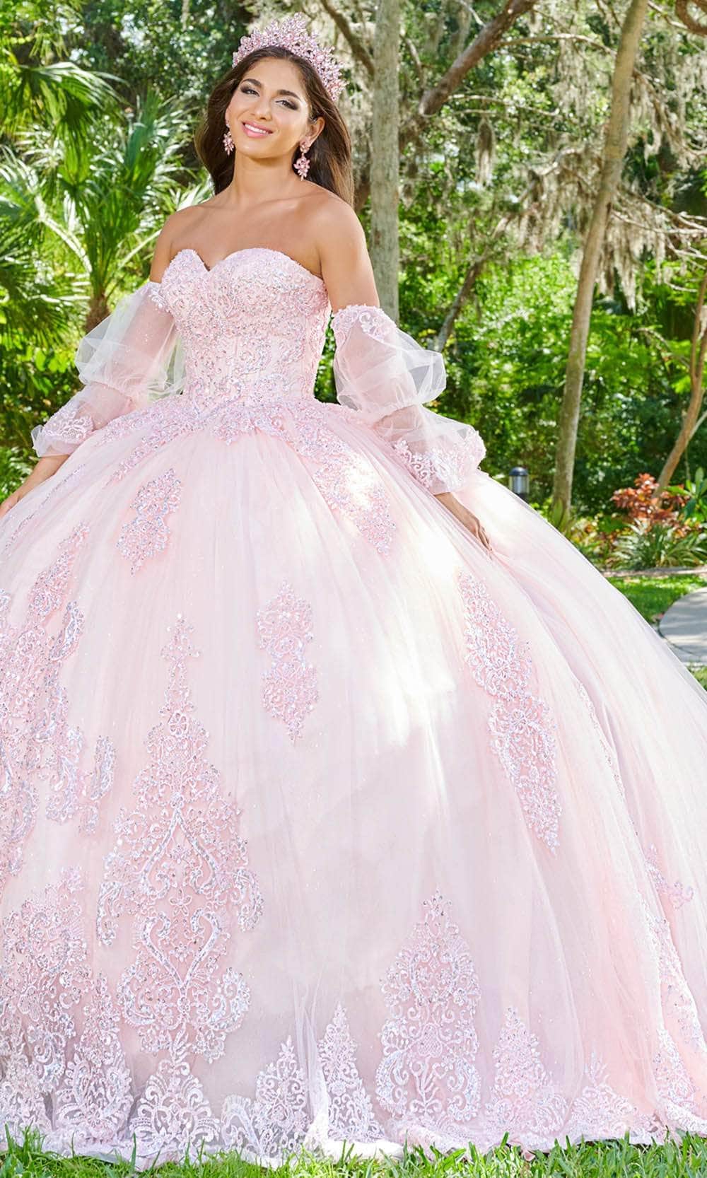 Image of Quinceanera Collection 26076 - Beaded Strapless Ballgown