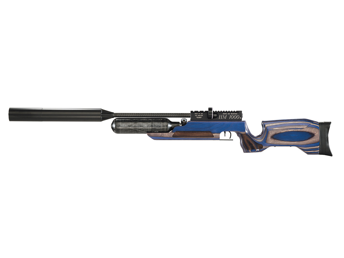 Image of RAW HM1000x LRT Air Rifle Blue Laminate 025 ID 814136027240