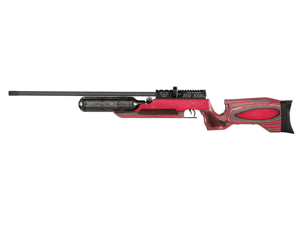Image of RAW HM1000x LRT Air Rifle Red Laminate Stock No Shroud 022 ID 814136029831