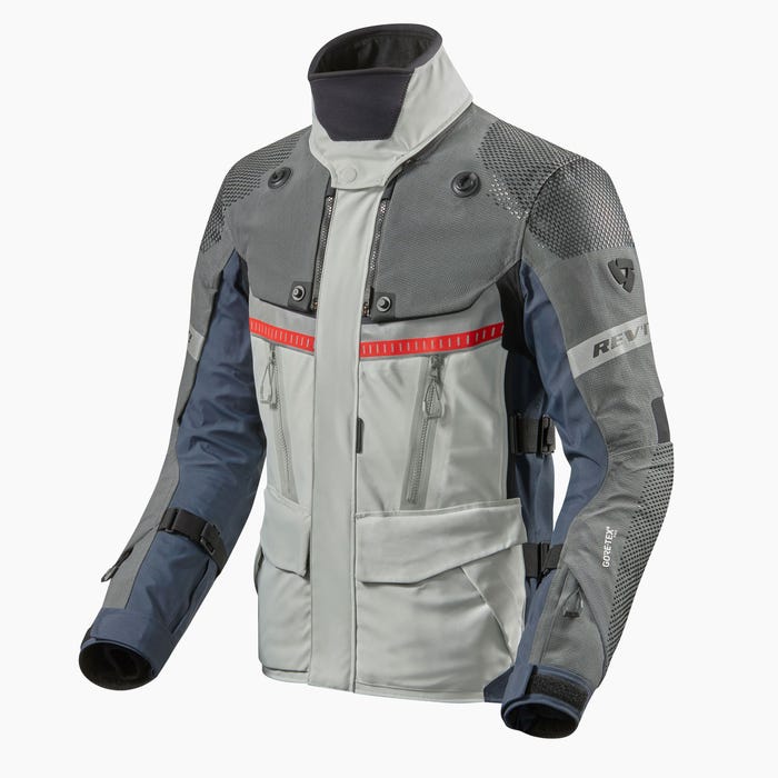 Image of REV'IT! Dominator 3 GTX Argent Bleu CE Blouson Taille S