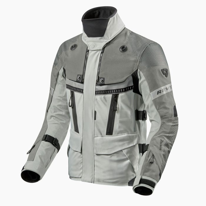 Image of REV'IT! Dominator 3 GTX Jacket Silver Anthracite Size S ID 8700001297875