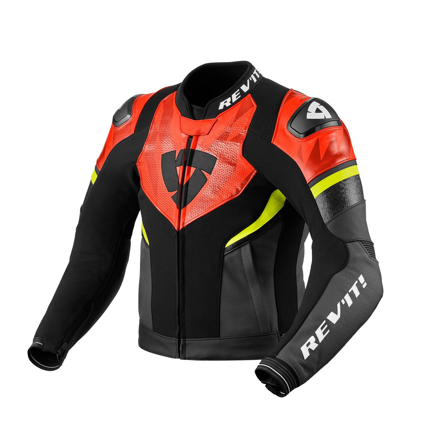 Image of REV'IT! Hyperspeed 2 Air Jacke Schwarz Neon Rot Größe 54