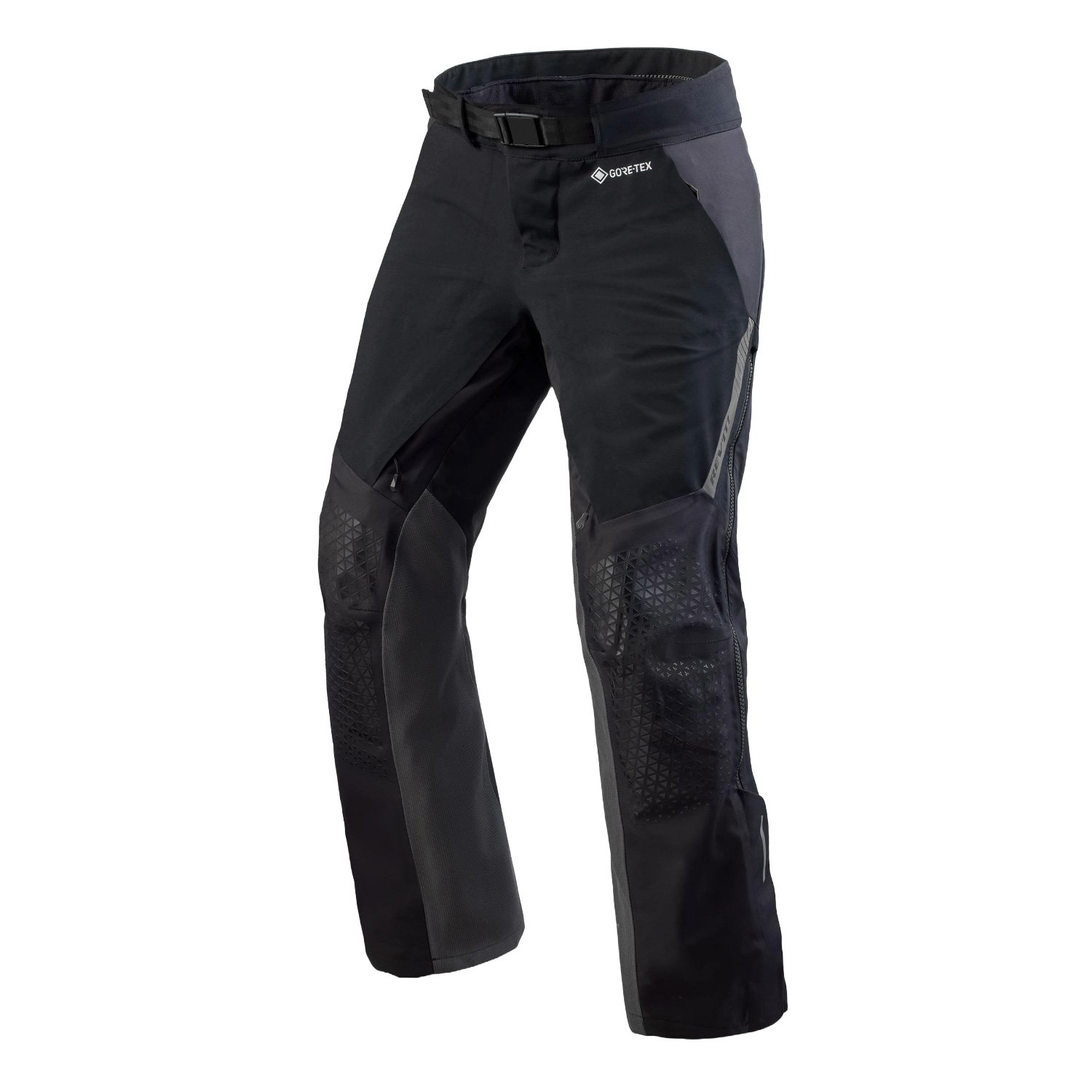 Image of REV'IT! Stratum GTX Black Grey Long Motorcycle Pants Size 2XL ID 8700001351300