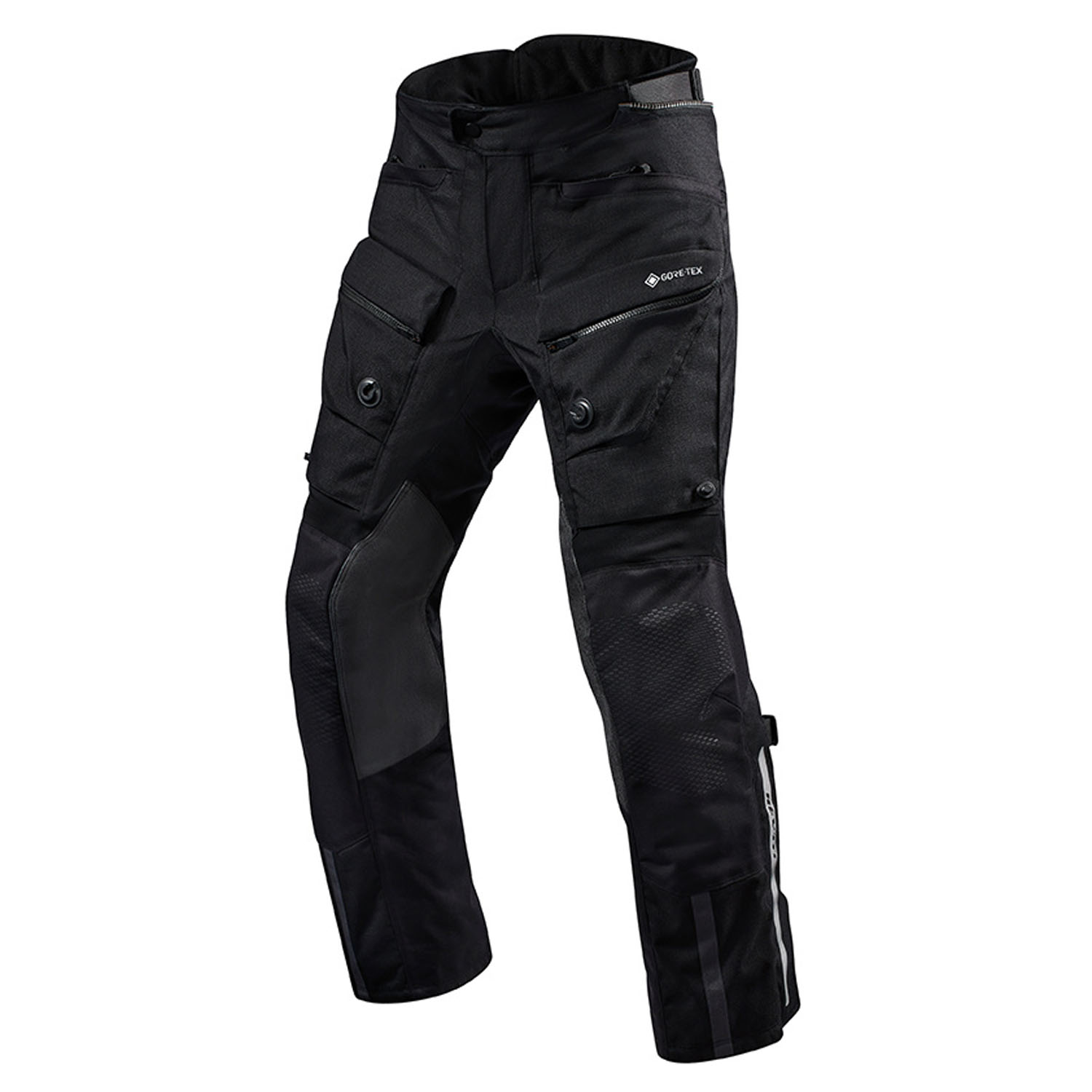 Image of REV'IT! Trousers Defender 3 GTX Black Long Motorcycle Pants Größe 2XL