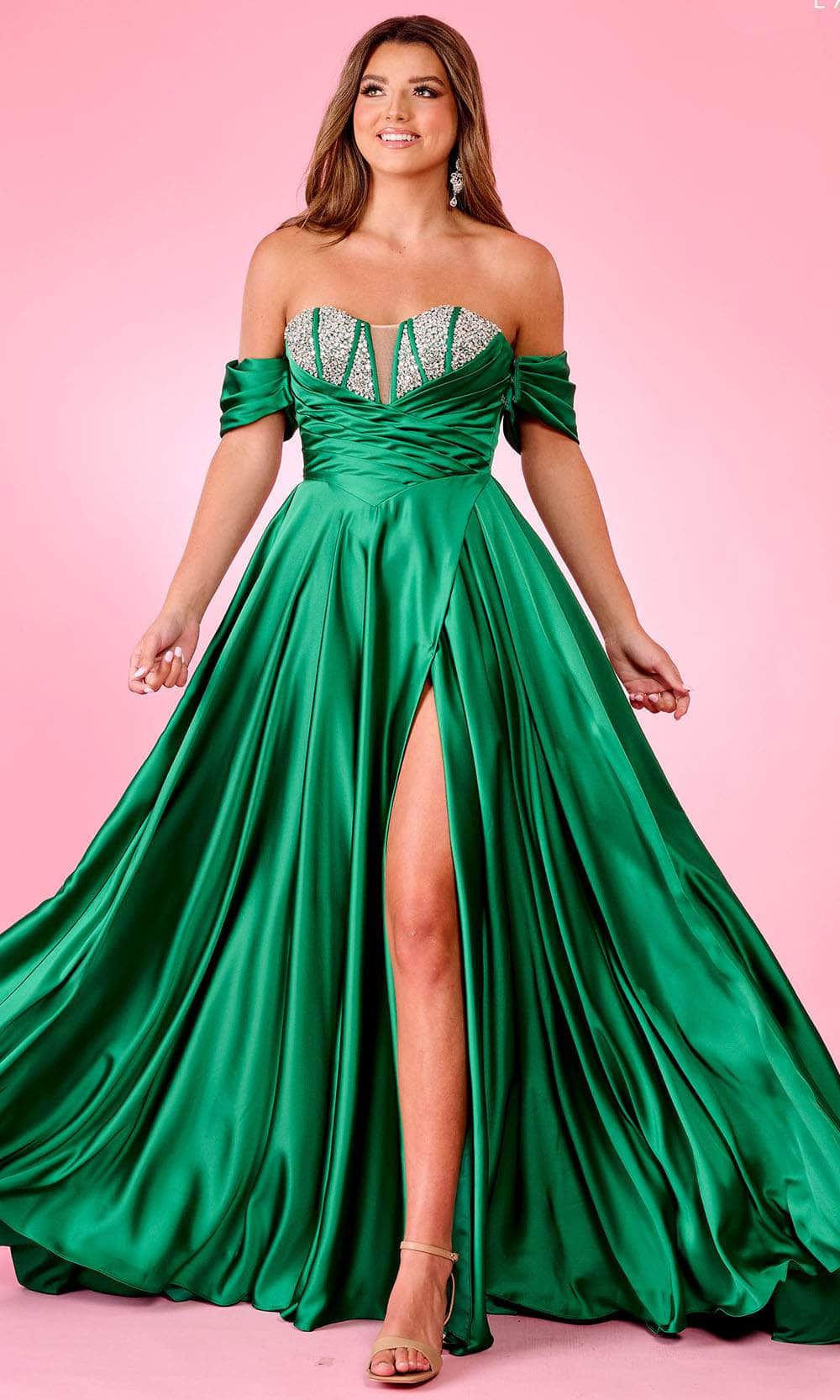 Image of Rachel Allan 70664 - Beaded Sweetheart A-Line Prom Gown
