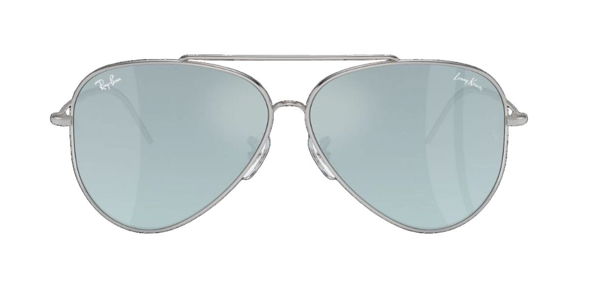 Image of Ray-Ban RB0101S Aviator Reverse 003/30 Óculos de Sol Prata Masculino BRLPT