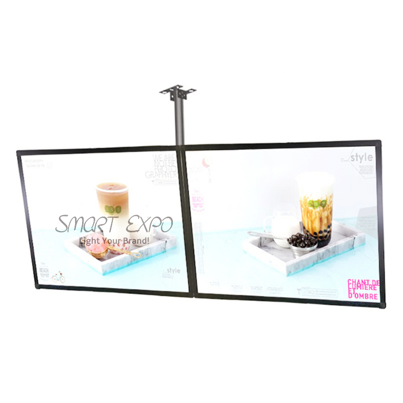 Image of Restaurant Menu Board Light Box Fast Food Store Advertising Display Wall or Ceiling Hang (40x50cm)