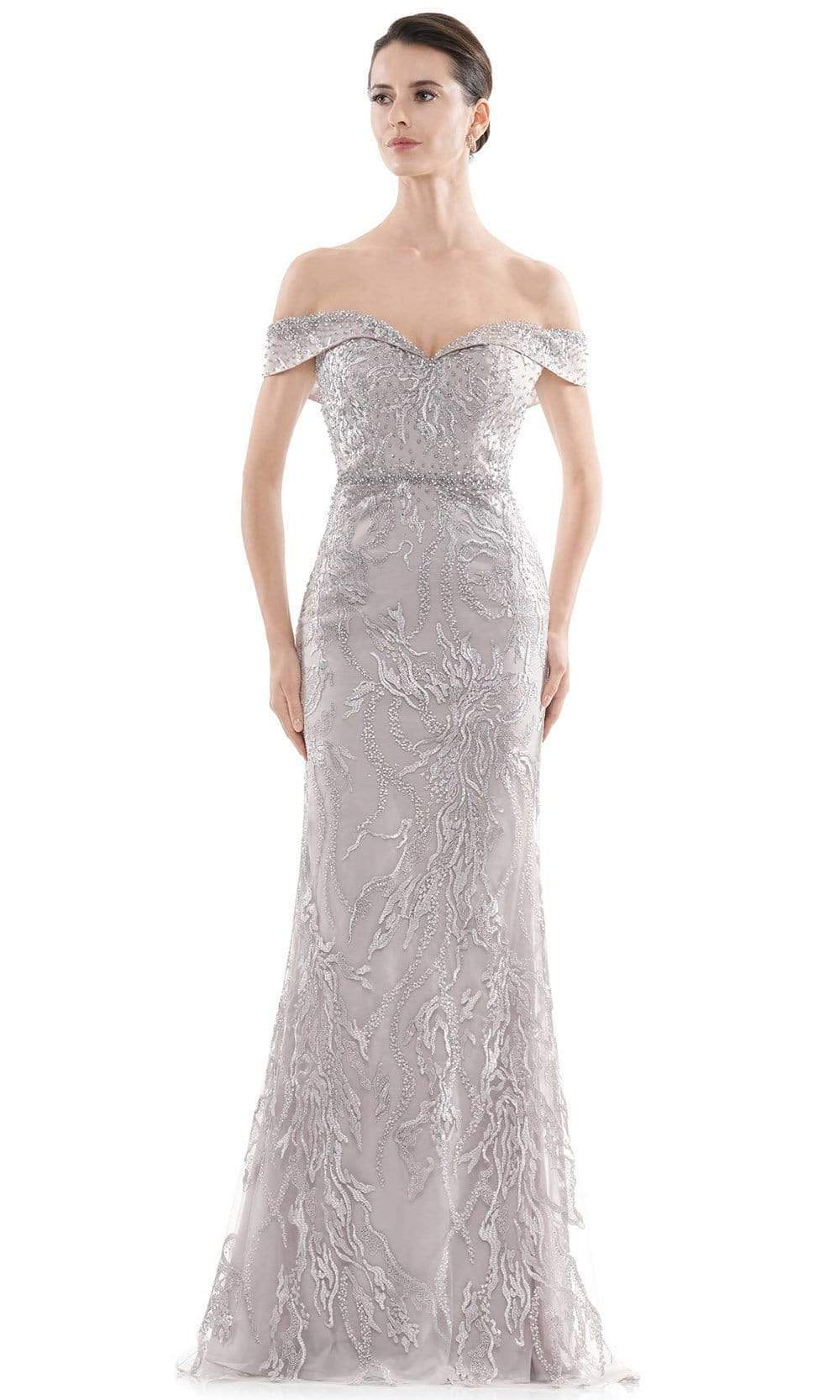 Image of Rina Di Montella - RD2713 Embroidered Off Shoulder Trumpet Gown