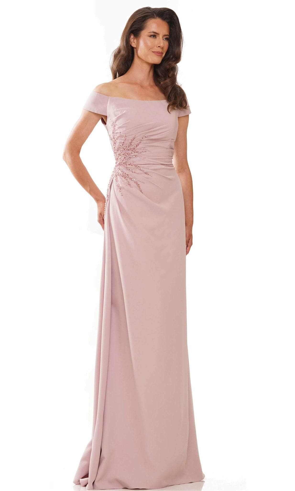 Image of Rina Di Montella RD2806 - Off Shoulder Pleated Formal Wear