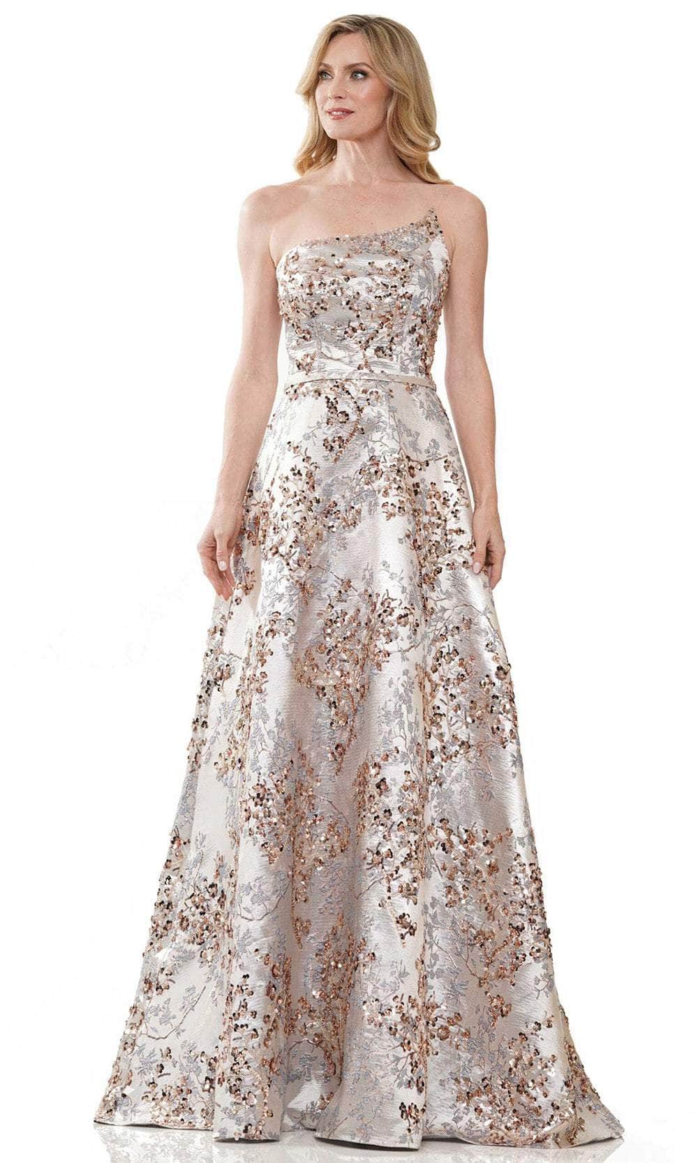 Image of Rina Di Montella RD2913 - Strapless Beaded A-Line Dress