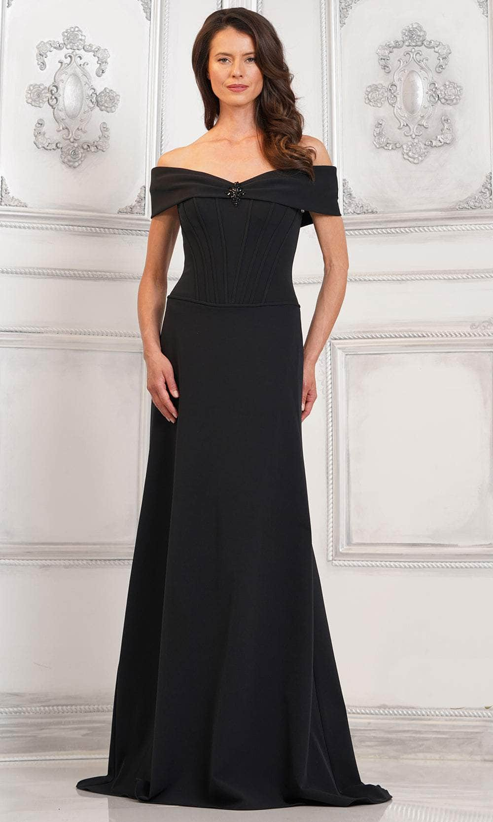 Image of Rina di Montella RD3131 - Off Shoulder Corset Evening Gown