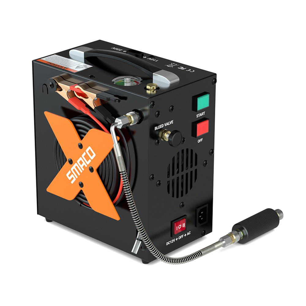 Image of SMACO Portable High-Pressure 4500Psi Electric Air Compressor