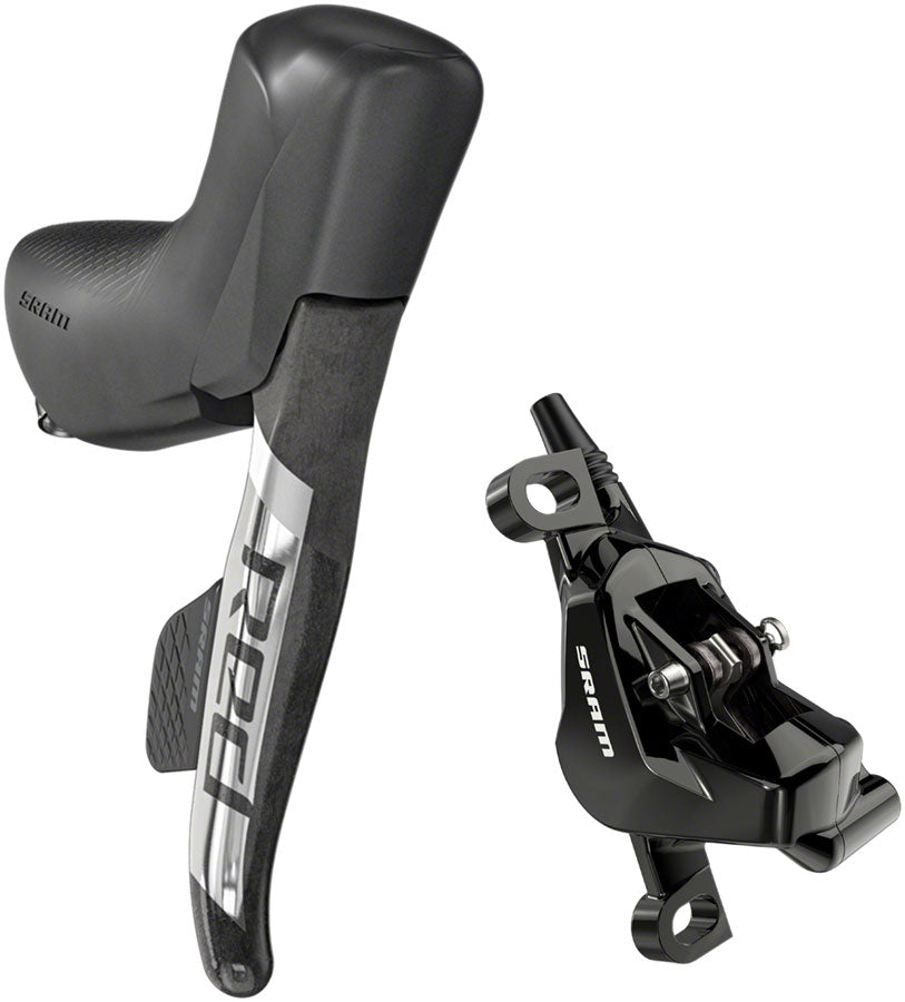 Image of SRAM RED eTap AXS HRD Shift/Brake Lever and Hydraulic Disc Caliper - Right/Rear Direct Post Mount 1800mm Hose Black D1