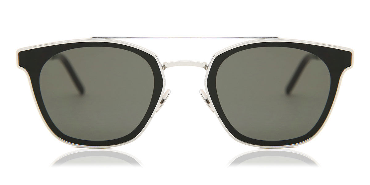 Image of Saint Laurent SL 28 METAL 005 Óculos de Sol Masculino Prata BRLPT