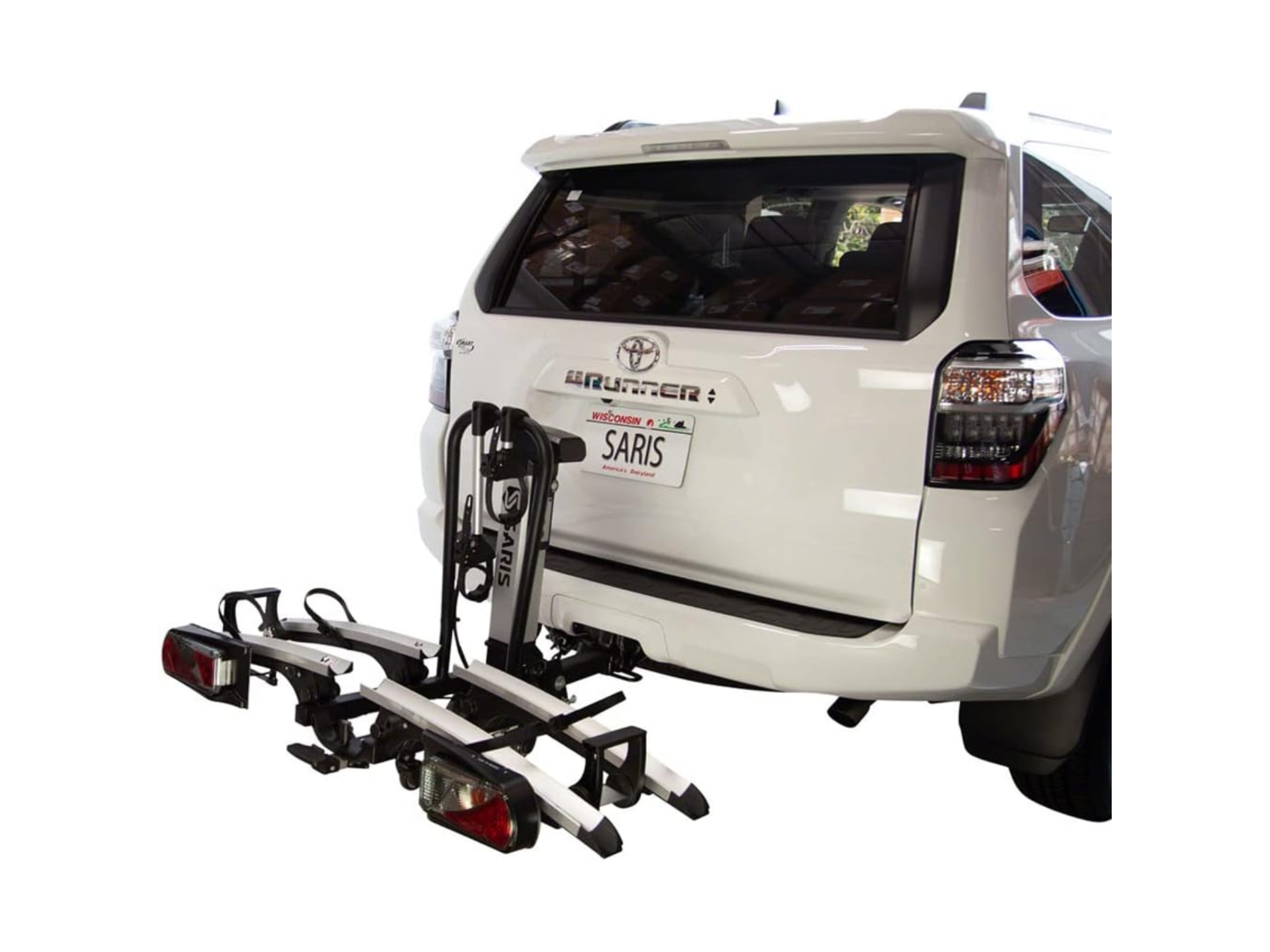 Image of Saris Door County Bike Rack for Car W/Electric Hitch Lift for 2 Bikes Black ID 012527024896