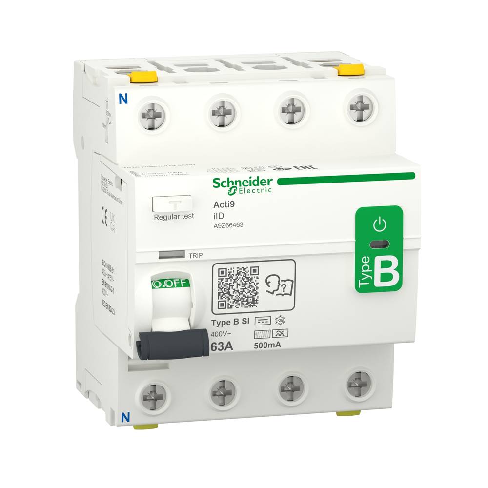 Image of Schneider Electric A9Z66463 RCCB RCD (all types of current) B 63 A 05 A