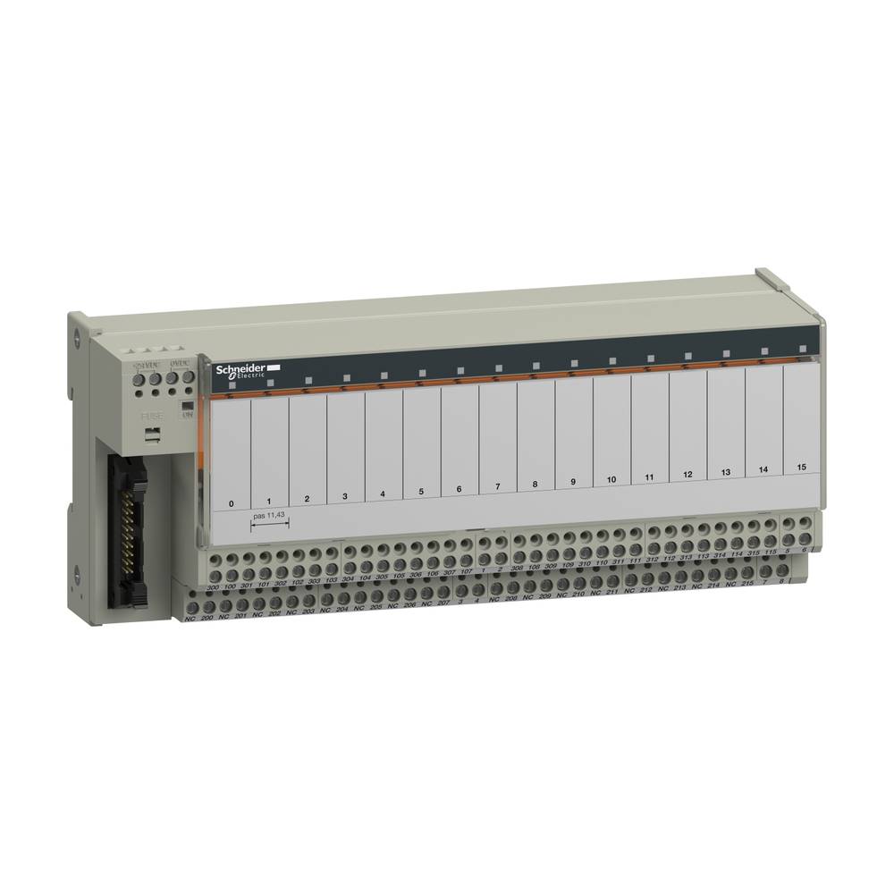 Image of Schneider Electric ABE7R16T230 Terminal block Grey 1 pc(s)